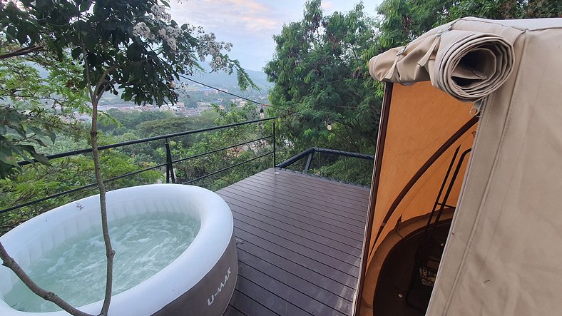 Glamping romantico en Vista Hermosa disfruta de la naturalez