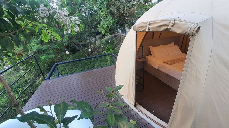 Glamping romantico en Vista Hermosa disfruta de la naturalez