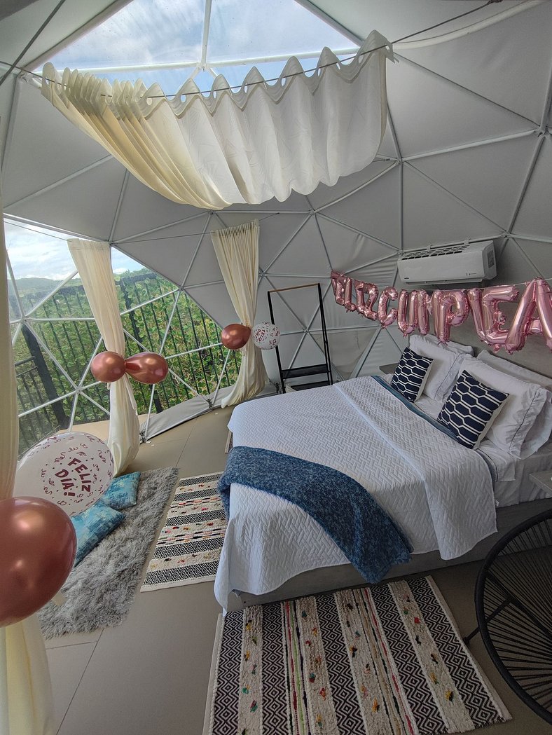 Glamping romantico en Vista Hermosa disfruta de la naturalez