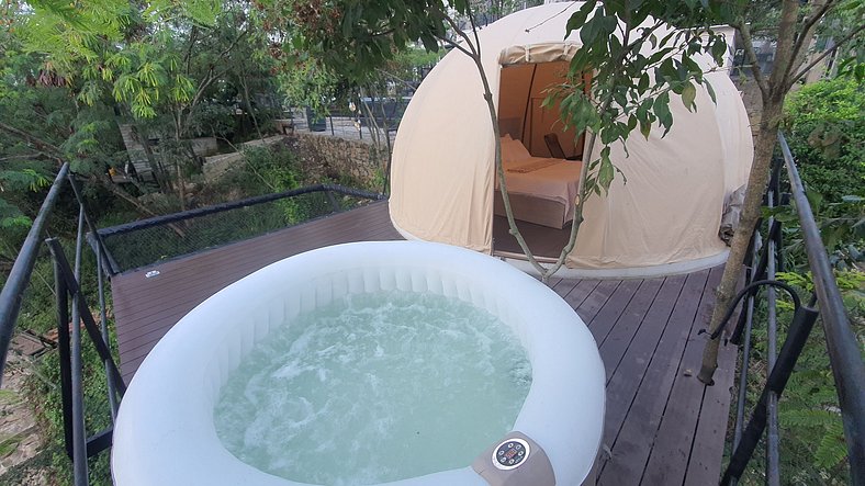 Romantic glamping at Vista Hermosa, enjoy nature in a privat